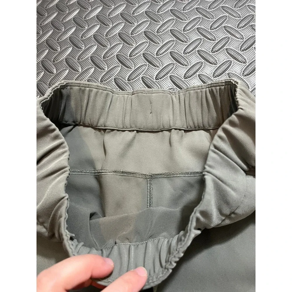 Lululemon On The Fly Jogger Green Gray Athletic Pants Womens Size 2 LW5BZDS